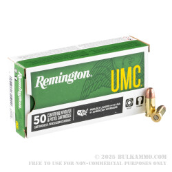 50 Rounds of 9mm Ammo by Remington - 147gr MC