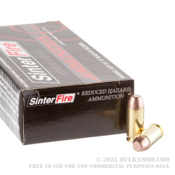 50 Rounds of .40 S&W Ammo by SinterFire RHA - 125gr Frangible