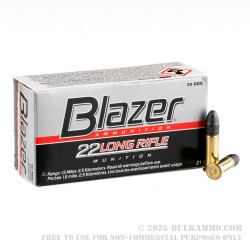 5000 Rounds of .22 LR Ammo by CCI - 40gr LRN