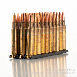30 Rounds of XM193 5.56x45 Ammo by Federal - 55gr FMJBT on Stripper Clips