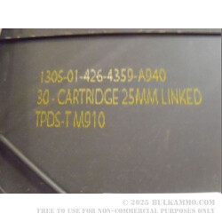 1 Surplus 25mm Ammo Can - Green 