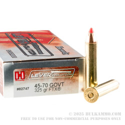 200 Rounds of .45-70 Ammo by Hornady LEVERevolution - 325gr FTX