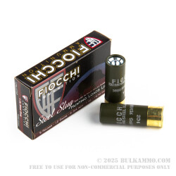 100 Rounds of 12ga Ammo by Fiocchi - 1 ounce Steel Slug