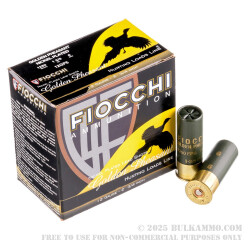 250 Rounds of 12ga Ammo by Fiocchi Golden Pheasant - 1 3/8 ounce #6 shot