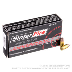 50 Rounds of .380 ACP Ammo by SinterFire RHA - 75gr Frangible