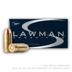 50 Rounds of .40 S&W Ammo by Speer - 180gr TMJ