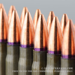 20 Rounds of 7.62x39mm Ammo by Golden Tiger - 124gr FMJBT