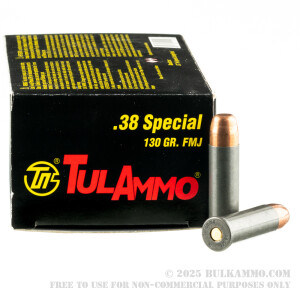 50 Rounds of .38 Spl Ammo by Tula - 130gr FMJ review