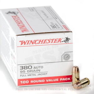 500 Rounds of .380 ACP Ammo by Winchester - 95gr FMJ review