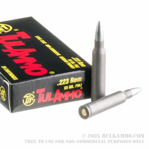 1000 Rounds of .223 Rem Ammo by Tula - 55gr FMJ review