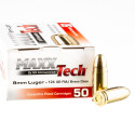 1000 Rounds of 9mm Ammo by MAXXTech Brass - 124gr FMJ