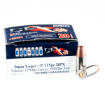 20 Rounds of 9mm +P Ammo by Corbon DPX - 115gr SCHP