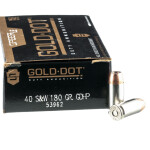 1000 Rounds of .40 S&W Ammo by Speer Gold Dot - 180gr JHP