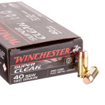 50 Rounds of .40 S&W Ammo by Winchester Super Clean - 120gr FMJ