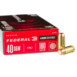 50 Rounds of .40 S&W Ammo by Federal - 180gr FMJ