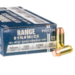 50 Rounds of 10mm Ammo by Fiocchi - 180gr FMJTC