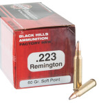 1000rds - 223 Black Hills 60gr. Soft Point Ammo