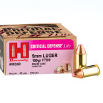 25 Rounds of 9mm Ammo by Hornady Critical Defense Lite- 100gr FTX