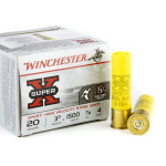 25 Rounds of 20ga Ammo by Winchester - 7/8 ounce #4 Shot (Steel)