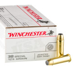 50 Rounds of .38 Spl Ammo by Winchester USA - 125gr JSP