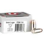 20 Rounds of 9mm Ammo by Underwood - 124gr JHP