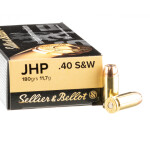 1000 Rounds of 40 S&W Ammo by Sellier & Bellot - 180gr JHP