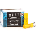250 Rounds of 20ga Ammo by Federal Game Load Upland - 7/8 ounce #7 1/2 shot