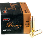 1000 Rounds of .38 Spl Ammo by PMC - 132gr FMJ