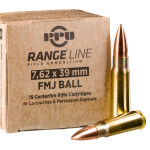 15 Rounds of 7.62x39 Ammo by Prvi Partizan - 123gr FMJ