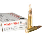 500 Rounds of 7.62x51 Ammo by Winchester - 149gr FMJ M80