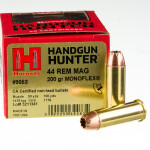 20 Rounds of .44 Mag Ammo by Hornady Handgun Hunter - 200gr MonoFlex