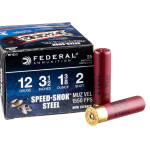 25 Rounds of 12ga 3-1/2" Waterfowl Ammo by Federal - 1 3/8 ounce #2 Shot (Steel)
