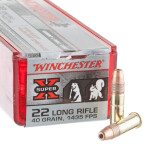 2000 Rounds of .22 LR Ammo by Winchester Super-X - 40gr Hyper Velocity CPHP