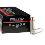 50 Rounds of .45 Long-Colt Ammo by CCI - 200gr JHP