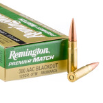 20 Rounds of .300 AAC Blackout Ammo by Remington - 125gr OTM