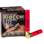 250 Rounds of .410 Ammo by Fiocchi - 11/16 ounce #7 1/2 shot