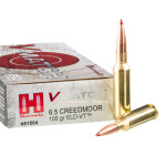 20 Rounds of 6.5 Creedmoor Ammo by Hornady V-Match - 100gr ELD-VT