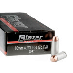 1000 Rounds of 10mm Ammo by CCI - 200gr FMJ