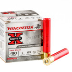250 Rounds of .410 Ammo by Winchester Super-X - 11/16 ounce #7 1/2 shot