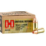 250 Rounds of 9mm Ammo by Hornady - 115gr JHP