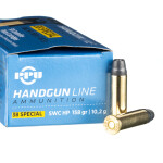 500 Rounds of .38 Spl Ammo by Prvi Partizan - 158gr LSWCHP