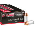 50 Rounds of .45 ACP Ammo by CCI - 230gr TMJ Cleanfire