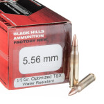 50 Rounds of 5.56x45 Ammo by Black Hills Ammunition - 50gr TSX