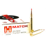 20 Rounds of .223 Ammo by Hornady - 73gr ELD Match