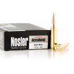 20 Rounds of .243 Win Ammo by Nosler Ammunition - 90gr Nosler Accubond