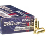 1000 Rounds of .380 ACP Ammo by Fiocchi - 95gr FMJ