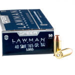 1000 Rounds of .40 S&W Ammo by Speer - 165gr TMJ