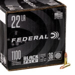 1100 Rounds of .22 LR Ammo by Federal Black Pack - 36gr CPHP