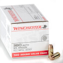 500 Rounds of .380 ACP Ammo by Winchester - 95gr FMJ
