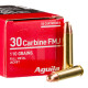 50 Rounds of .30 Carbine Ammo by Aguila - 110gr FMJ